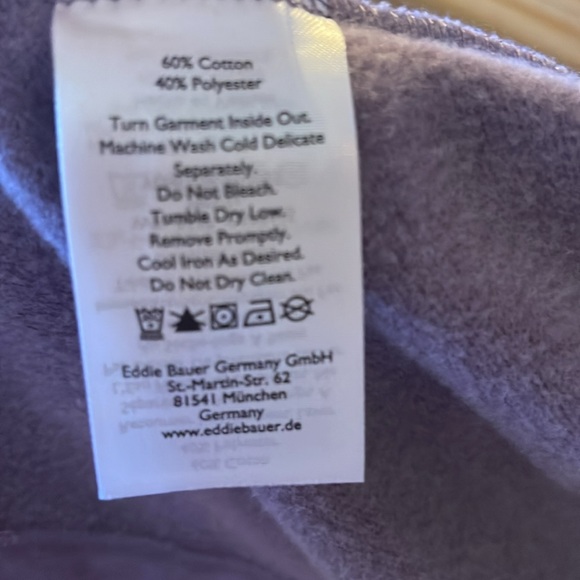 Eddie Bauer purple fleece hooded jacket. Super soft and comfy. NWOT. - Picture 10 of 10